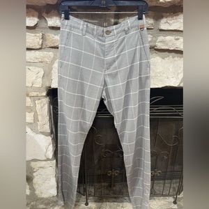 Zara Man Plaid Print Pant 29